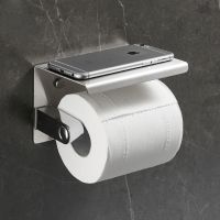 304 Stainless Steel Bathroom Roll Holder Wall Mounted Toilet Paper Towel Rack Mobile Phone Holder Chrome/Black Paper Plane Toilet Roll Holders