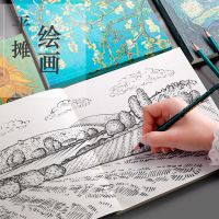 《   CYUCHEN KK 》ใหม่ Van Gogh Square 80แผ่น Blank Journal Notebook Diary Planner Agenda Sketchbook Kawaii โรงเรียนเครื่องเขียน