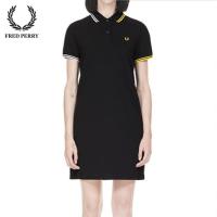 ♟❄ชุดเดรส Fred Perry,22ฤดูร้อนกระโปรงทรงเอกระโปรงโปโลความยาวปานกลางเพรียวบางอารมณ์สั้น