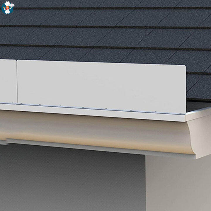 KitchenMall 4 Pcs Aluminum Roofing Gutter Guards Avoid Water Overflow