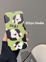 ฝาพับด้านบน iphone เชลล์ฝาพับแม่เหล็กการ์ตูนลูกสุนัข iPhone14promax apple 13 mobile phone case 1412 all-inclusive soft 11 female