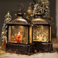 Christmas Bluetooth Music Box Decorative Lamp Supplies Snowflake Tree Gift Toys Jewelry Store Decoration Products Snowman Music Box