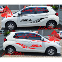 สติกเกอร์ติดรถยนต์ ลาย ayla all new daihatsu all new