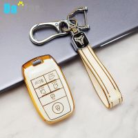 fgjfykjd 6 Buttons Soft TPU Car Key Case Cover for KIA Sorento Sedona 2020 Grand Carnival 2019 Keychain Shell Fob Holder Accessories