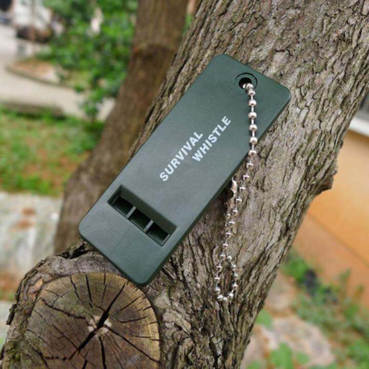 high-keychain-multifunction-referee-decibel-hot-3-frequency-hiking-whistle-sizecamping-survival-whistle-metal-mini-outdoor-rugby