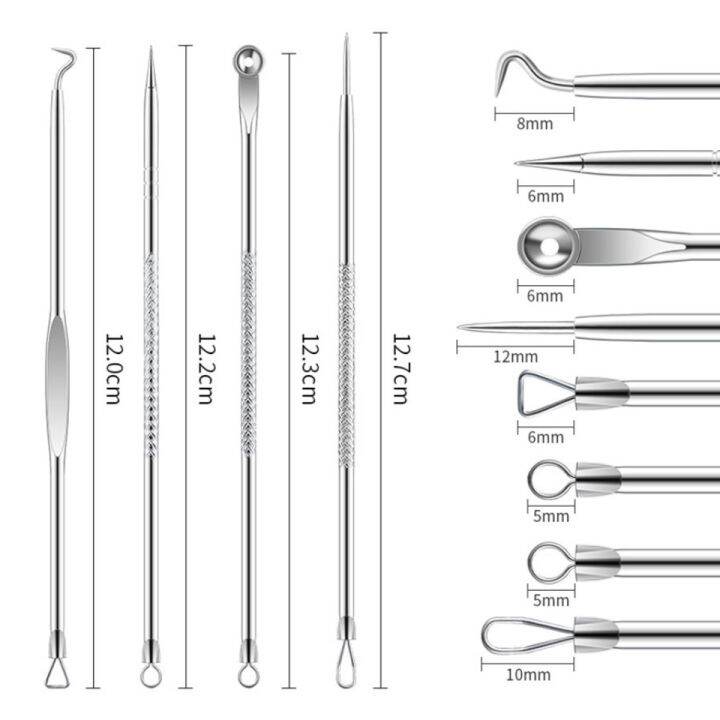 ชุดกดสิว-4-in-1-ชุด-กดสิว-อุปกรณ์กดสิวสแตนเลส-ที่กดสิว