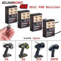 2/4/6 Pz Dumborc X4FMG Gyro Mini Ricevitore 4CH PWM ต่อ Dumbo X6 X6PM X5P X4 RC Trasmetitore Telecomando รถดริฟท์โมเดลเรือ