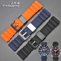 Waterproof Sports Silicone Strap Rubber 22 Mens Watch Substitute SEIKO Water Ghost Canned Abalone CITIZEN