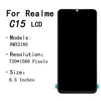 ZZOOI AUMOOK 6.5 Original For Realme C15 LCD Display Touch Screen with Frame Replacement For OPPO Realme C15 RMX2180 LCD Screen