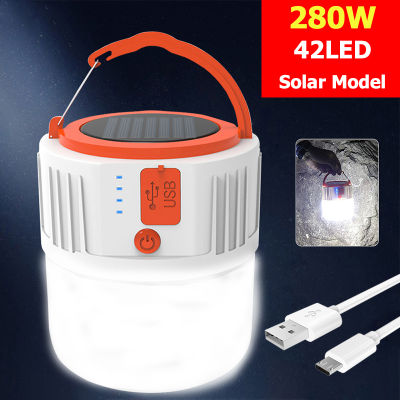 LED Solar Camping Light USB Camping Lantern Ip65 Voice And Remote Control Rechargeable Portable Lamp For Outdoor Tent Hiking