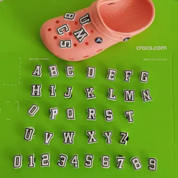 A-Z and 0-9 Letter Jibbitz for Crocs Digital Jibbitz Shoes Accessories