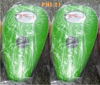 Twins  Special focus mitts PML-21 Green- Black  for Training Muay Thai MMA K1 เป้ามือทวินส์ สเปเชี่ยล แบบโค้ง หนังแท้ สีเขียว-ดำ สำหรับเทรนเนอร์