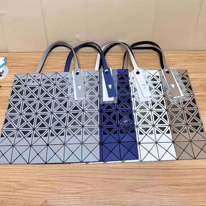 Diamond Lattice Fold Over Bags Famous Brand Bao Bao Issey Miyake