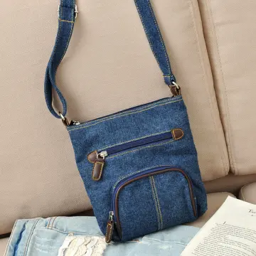 Denim sling 2024 bag online