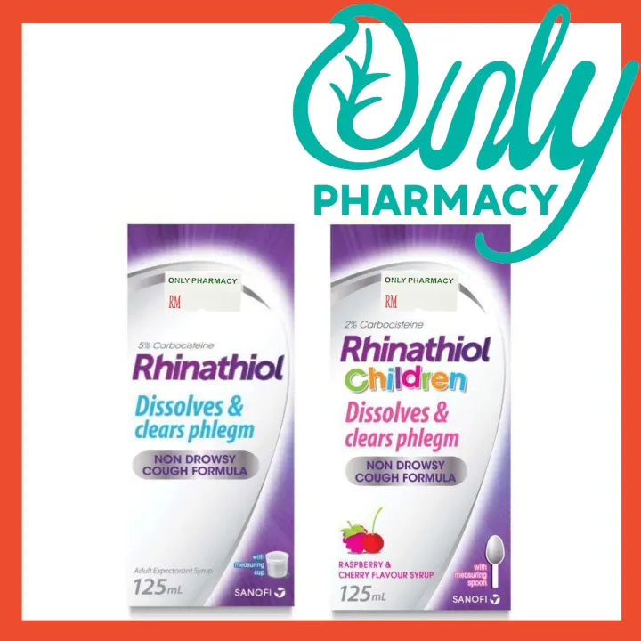Rhinathiol Cough Syrup Adult/Kids 125ml (Ubat Batuk) Lazada