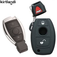 【cw】 2 Buttons silicone Car Key Case For Mercedes Benz W176 W203 W204 W212 C180 GLK300 CLS CLK CLA SLK C S E A Class Auto Cover Shell