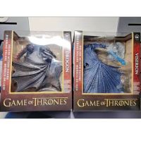 ของเล่นรุ่นรูปปั้นแอคชั่นเคลื่อนไหวได้มังกรดำ Frost Wyrm Viserion Game Of Thrones ของขวัญสุดของตกแต่งโต๊ะ2023