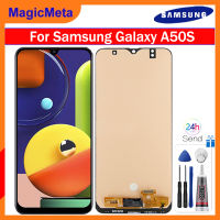 MagicMeta จอแสดงผล LCD TFT สำหรับ A50S Samsung Galaxy เครื่องอ่านพิกัดแอลซีดีหน้าจอสัมผัสประกอบสำหรับ Samsung Samsung Galaxy A50S SM-A507F SM-A507FN จอแสดงผล SM-A5070