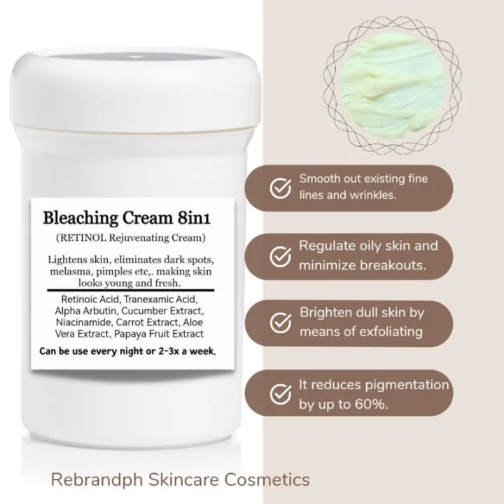 BLEACHING CREAM 8IN1 (RETINOL CREAM) MELASMA PEKAS ETC Lazada PH