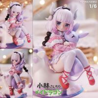 Figure ฟิกเกอร์ Lemon Studio จากการ์ตูนเรื่อง Kobayashi san Chi no Maid Dragon โคบายาชิซังกับเมดมังกร Kanna Kamui คันนะ คามุย 1/6 มังกรหญิงสาว ชุดโกธิค โลลิต้า งานปั้น Gothic Lolita Resin Statue โมเดล การ์ตูน Complete Model Cartoon Anime Hobby Manga