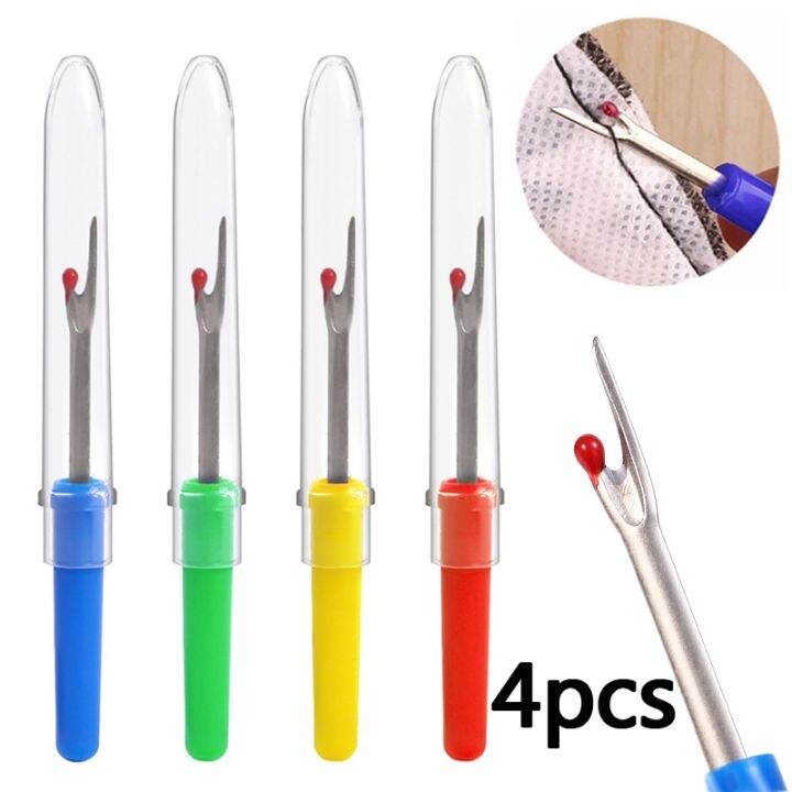 1-4pcs-seam-ripper-unpicker-sewing-tools-pants-thread-cutter-plastic-handle