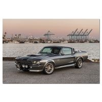 ฟอร์ดรุ่น Mustang Gt Eleanor ภาพผ้าใบพิมพ์ลายรถยนต์แบบแยกส่วนโปสเตอร์ศิลปะบนผนังกรอบตกแต่งสำหรับห้องนั่งเล่นบ้าน