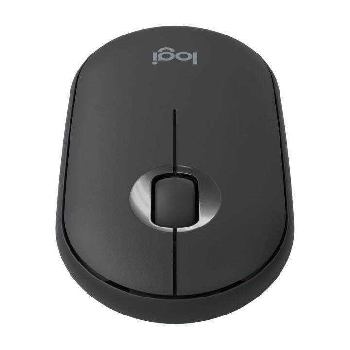 logitech-m350-pebble-wireless-and-bluetooth-mouse-เมาส์ไร้สาย-เสียงคลิกเบา-สีดำ-ของแท้-ประกันศูนย์-1ปี-graphite