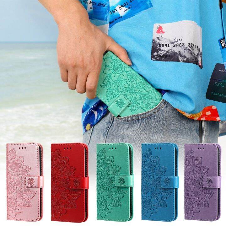 เคสโทรศัพท์กันกระแทกสำหรับ-xiaomi-mi-poco-c40-f5-poco-m3-m4-x5-x4-x3-pro-poco-f4-gt-x4-x3-rt-poco-m5-m4-f4-m3-f3-x3-nfc-กลีบดอกไม้เคสเคสแบบพับปิดได้ช่องเสียบบัตรเป็นหนังกระเป๋าสตางค์แม่เหล็ก