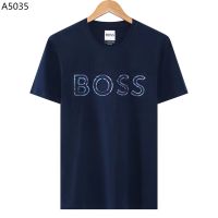 Hugos Boss เสื้อยืด2023ผู้ชาย,เสื้อยืดแขนสั้นทรงหลวมระดับไฮเอนด์ผ้าฝ้ายแท้ใหม่