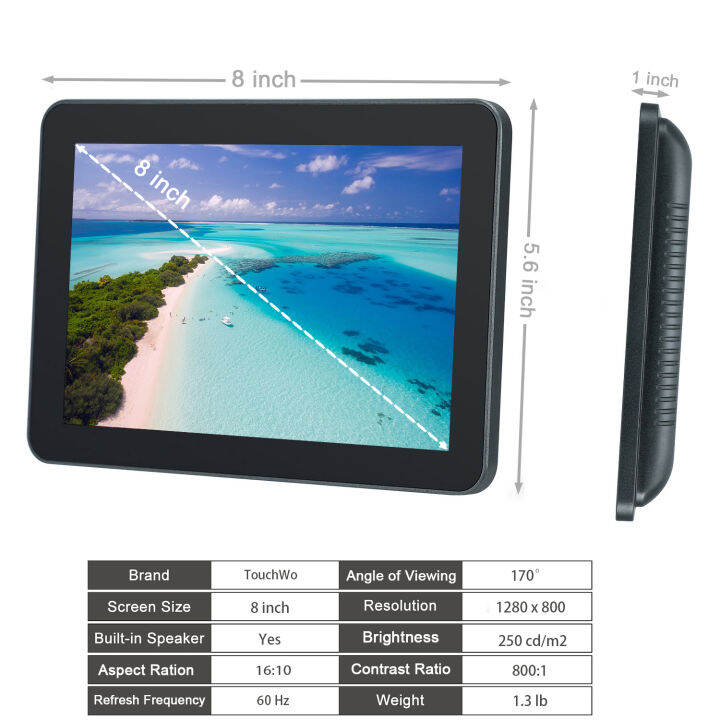 touchwo-8-10-1นิ้ว-lcd-tft-หน้าจอสัมผัส8-10-1นิ้วพร้อมหน้าจอสัมผัสและคาปาซิทีฟ-ip65หม้อน้ำสำหรับ-pos-ร้านอาหารโกดัง-พร้อมระบบแอนดรอยด์