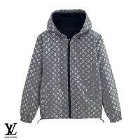 LV แฟชั่นใหม่สีสันเรืองแสงสะท้อนแสงคนรักแจ็คเก็ตเสื้อกันลม