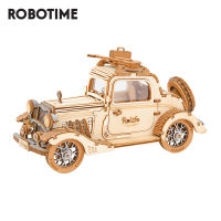 Robotime Rolife โมเดลรถโบราณ3D ปริศนาไม้ของเล่นสำหรับ Chilidren เด็ก TG504