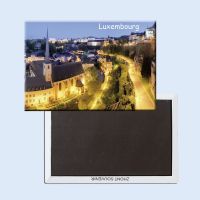 78x54mm Souvenir Fridge Magnets 21387Luxembourg City Night Tourist Magnets