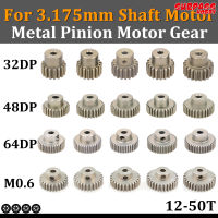 SURPASS HOBBY 5PCS 3.175mm Shaft Metal Pinion Motor Gear 32DP 48DP 64DP M0.6 M0.8 สำหรับ 1/10 1/8 RC รถมอเตอร์ 3650 3660 Traxxas-lihelong3