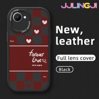 Jlingji เคสสำหรับ Realme C30 C30s Narzo เคส50i Forever Love ดีไซน์ใหม่บางนุ่มหนังซิลิกาเคสโทรศัพท์เจลฝาปิดเลนส์เต็มรูปแบบกล้องกันกระแทกเคสกันกระแทก