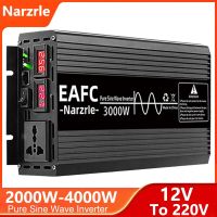 Pure Sine Waveform Universal Inverter DC 12V to 220V Pure Sine Waveform LCD Screen Inverter 2000W/3000W/4000W Power Converte