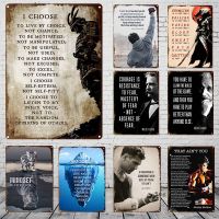 Tin Sign metal paintingCelebrity Quotes Metal Tin Sign Inspirational Wall Art Posters Prints Motivational Wall Pictures for Office Home Tables Decor