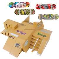 สเก็ตบอร์ดนิ้ว Skate Park Ramp Parts For Tech Practice Deck Children Gift Set Fingerboard Toys.2023