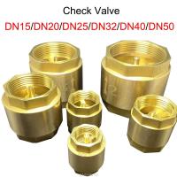 NPT Brass Check Valve Female Thread In-Line Spring for Water Control 1/2" 3/4" 1" 2" 1-1/2" 1-3/4" DN15 DN20 DN25 DN32 DN40 DN50 Plumbing Valves