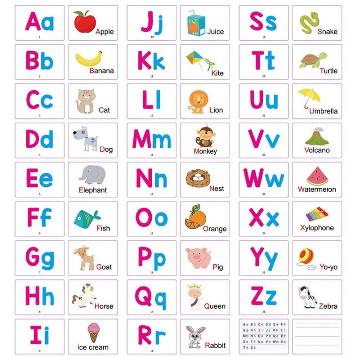 ตัวอักษร27ตัวแฟลชการ์ดสนุกก่อนวัยเรียนถึงโรงเรียนอนุบาล-abcs-ตัวพิมพ์ใหญ่ตัดอักษรเล็กสะกดเด็กเรียนรู้ของเล่นเพื่อการศึกษา