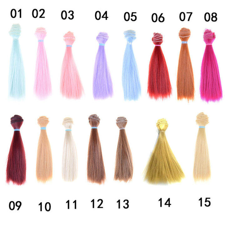 ruyifang-1pcs-15cm-ความยาว-natrual-สีหนา1-3-1-4-1-6-bjd-wigs-doll-hair