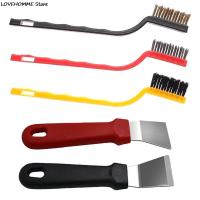 Gas Stove Cleaning Wire Brush Kitchen Tools Metal Fiber Brush Strong Decontamination Copper/iron/nylon Brush Shoes Accessories