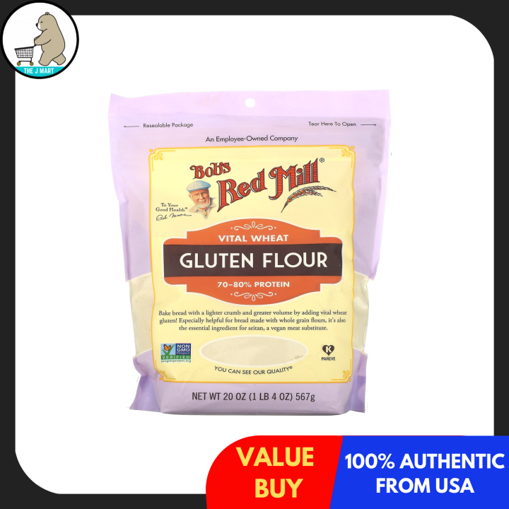 (PACK OF 2) Bob's Red Mill, Vital Wheat Gluten Flour, 20 oz (567 g)[PRE
