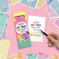 Every Holiday Typo Sticker Set of 42 pcs. สติกเกอร์เซ็ท แถมไม้คีบสติกเกอร์ฟรี!