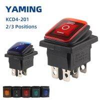 Waterproof Button Rocker Switch KCD4 With Light Power Supply 16A-20A Cooking Stove 125V-250V