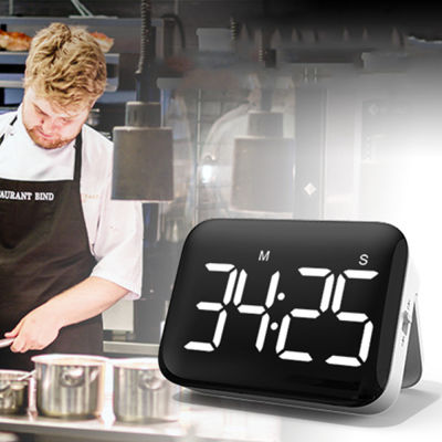 2021LED Digital Kitchen Timer Clocks Sport Stopwatch for Cooking Study Magnetic Countdown Count Up Timer Electronic Large Display