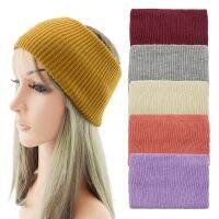 Wider Bilayer Elastic Headband Sports Yoga Head Bands Wrap Turban Knitted Bandanas Headwrap Hair Accessories Headwea for Women