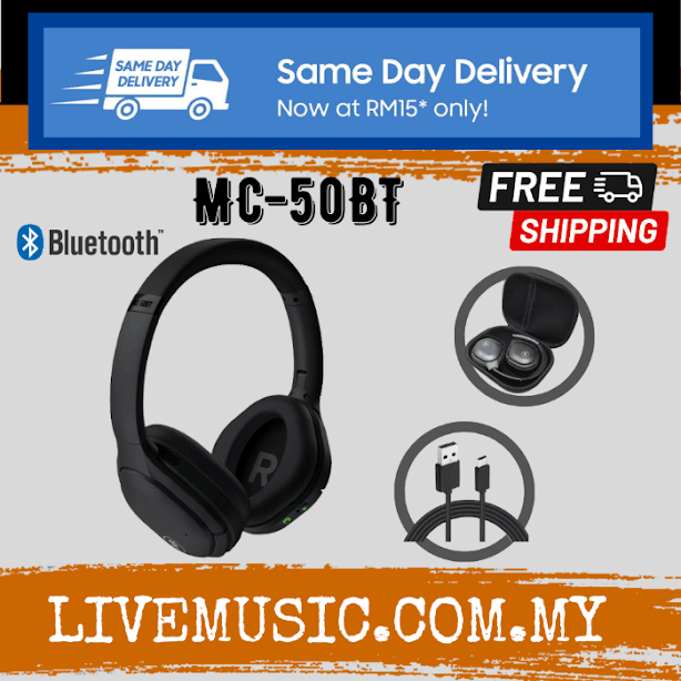 Mackie MC50BT Wireless Noise Cancelling Headphones ( MC 50BT / MC50BT