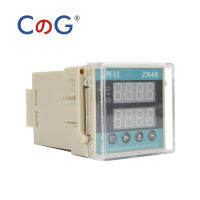 CG DC12V DC24V AC110V AC220V 48*48มม. ดิจิตอลแสดงผลเคาน์เตอร์รีเลย์หน่วงเวลาคู่ตัวจับเวลาตัวบ่งชี้อัจฉริยะ