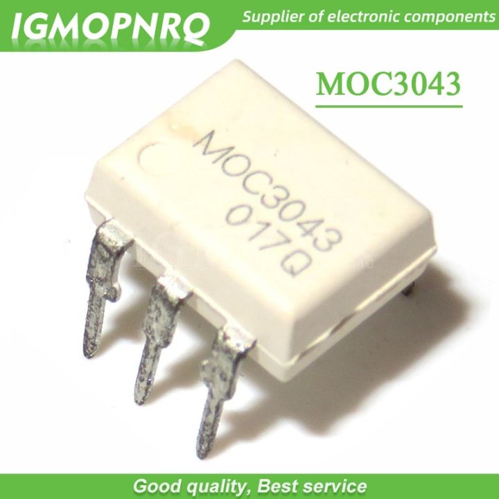 100pcs/lot IC MOC3043 MOC3043M DIP thyristor optocoupler New Original Free Shipping